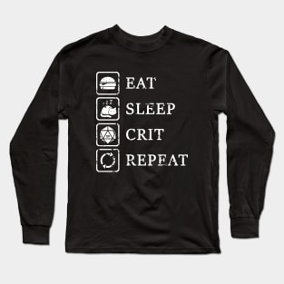 Eat Sleep Crit Long Sleeve T-Shirt